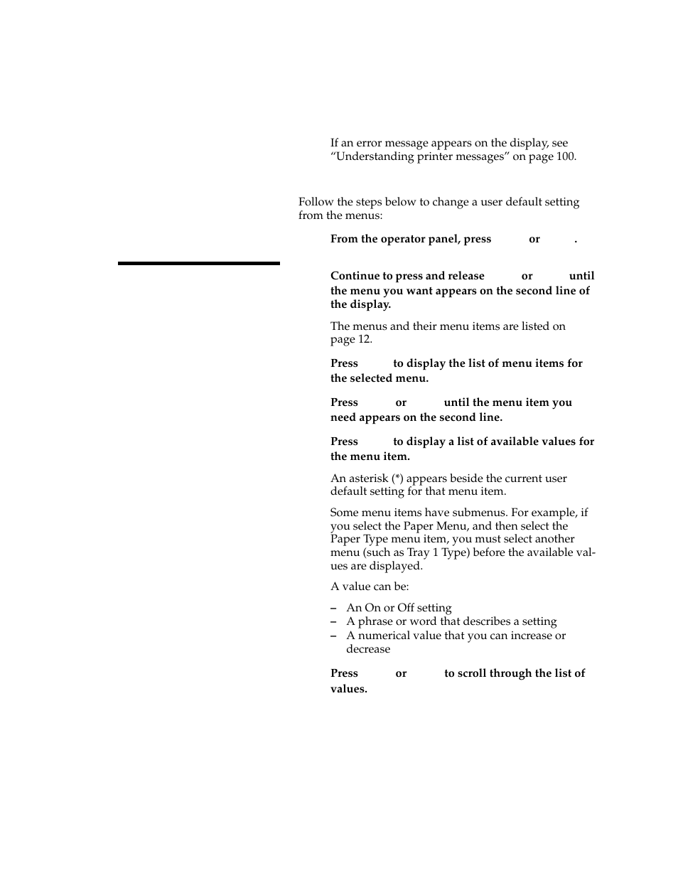 Changing menu settings | Lexmark 1200 User Manual | Page 23 / 208