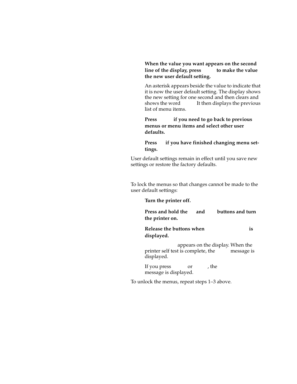 Locking the menus | Lexmark 1200 User Manual | Page 24 / 208