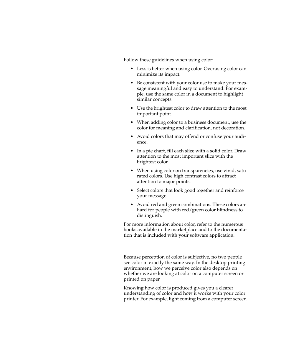 Defining color, Guidelines | Lexmark 1200 User Manual | Page 72 / 208