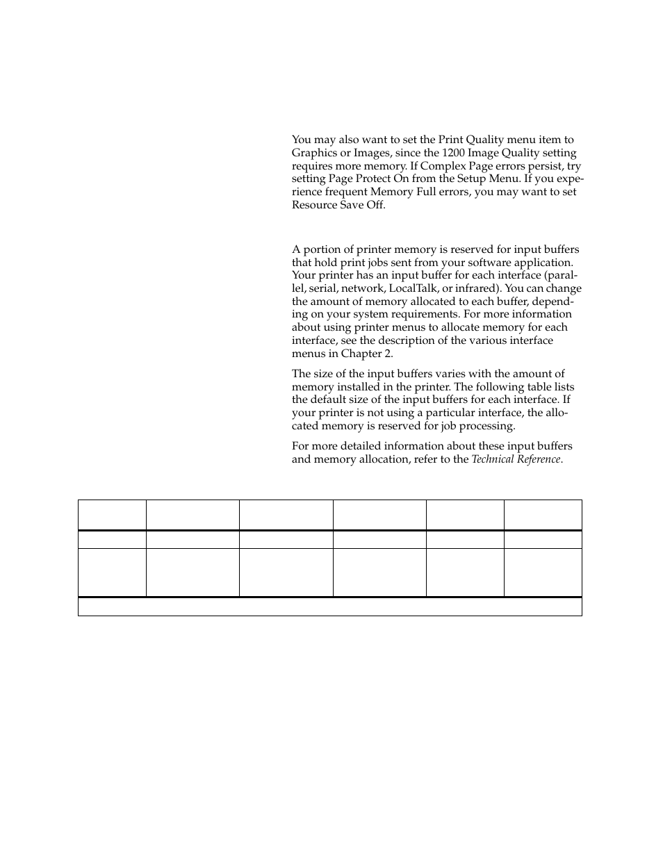 Allocating memory | Lexmark 1200 User Manual | Page 81 / 208