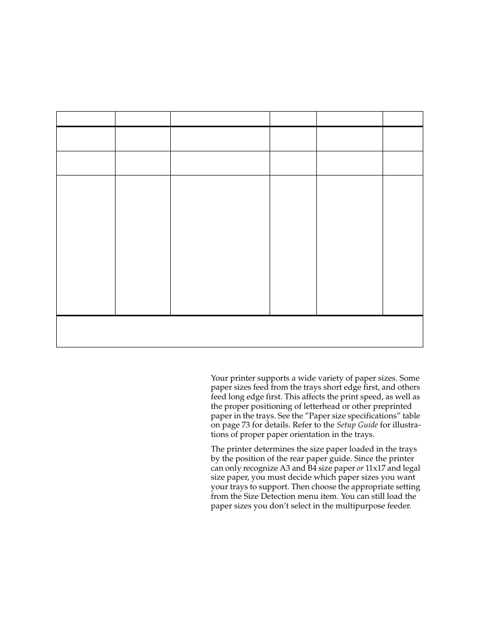 Paper sizes | Lexmark 1200 User Manual | Page 86 / 208