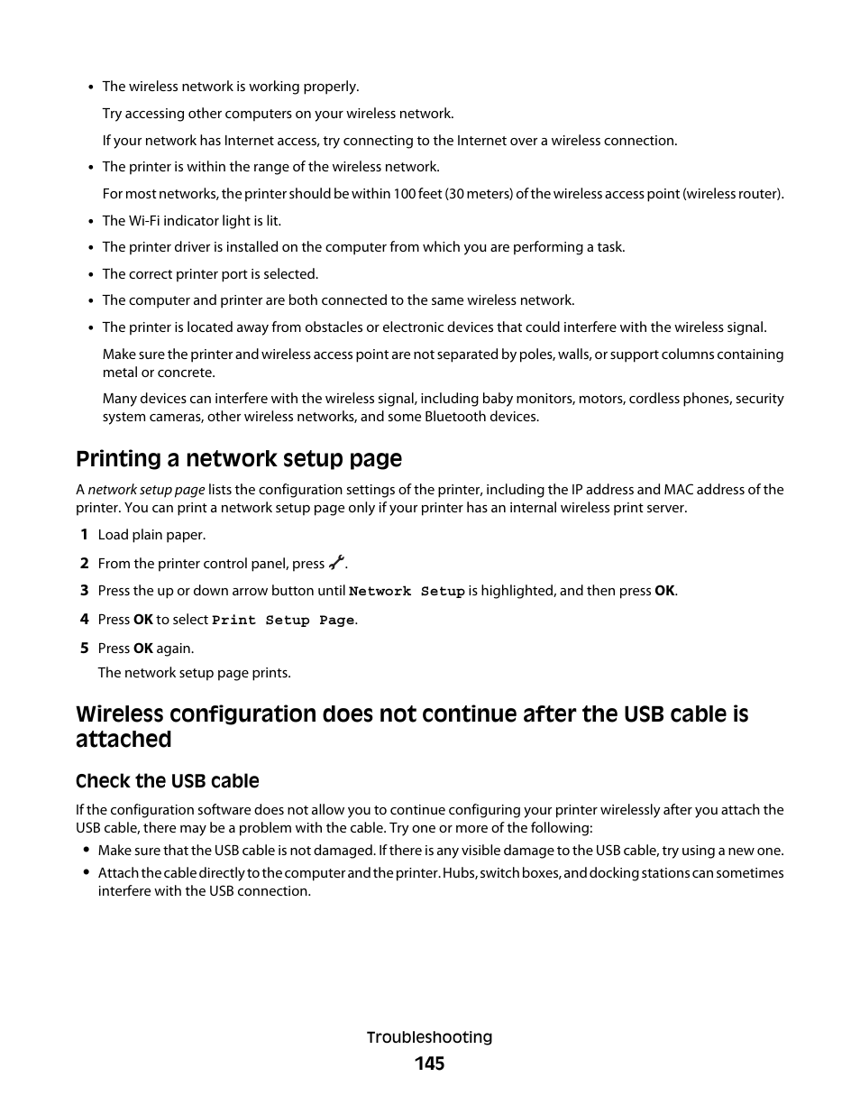 Printing a network setup page | Lexmark 7600 Series User Manual | Page 145 / 181