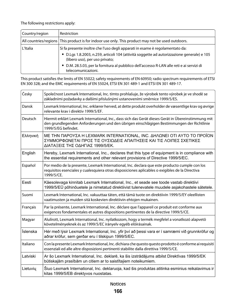 Lexmark 7600 Series User Manual | Page 166 / 181