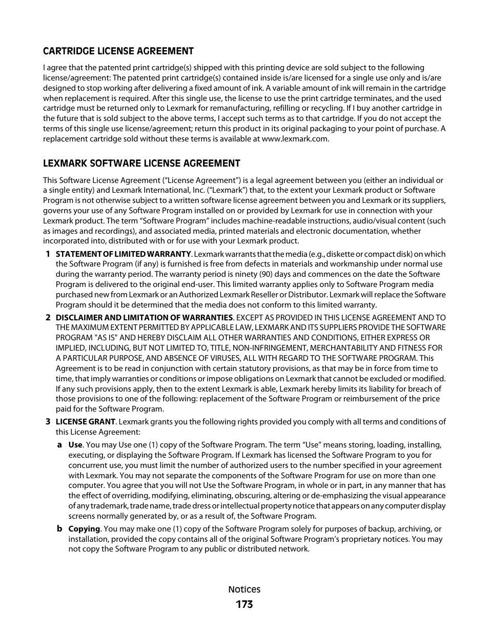 Lexmark 7600 Series User Manual | Page 173 / 181