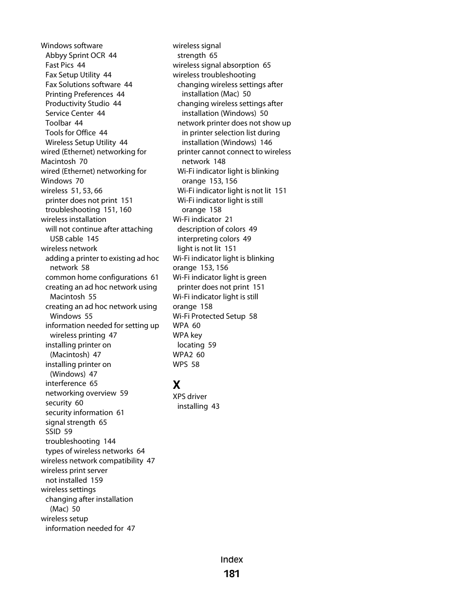 Lexmark 7600 Series User Manual | Page 181 / 181