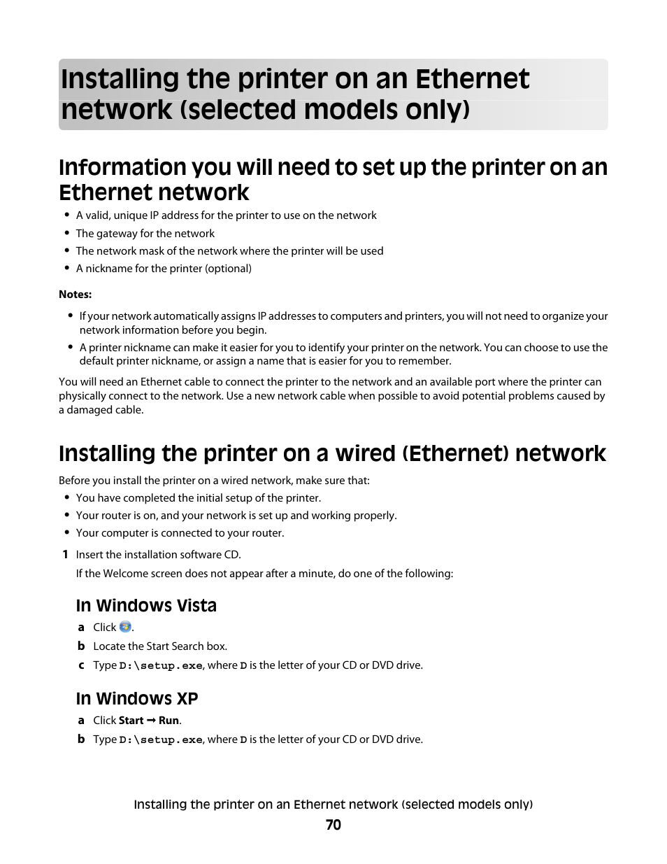 Models only) | Lexmark 7600 Series User Manual | Page 70 / 181