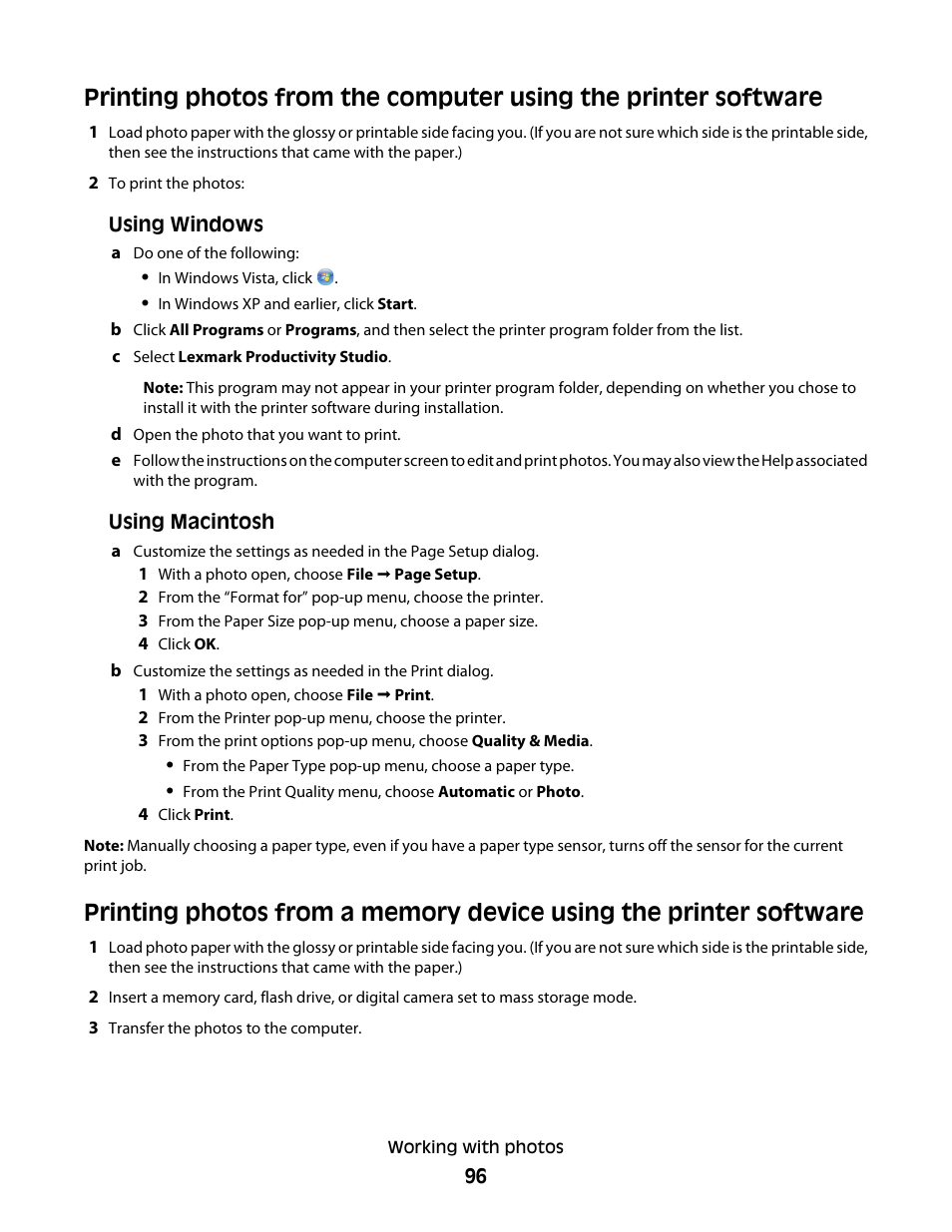 Lexmark 7600 Series User Manual | Page 96 / 181
