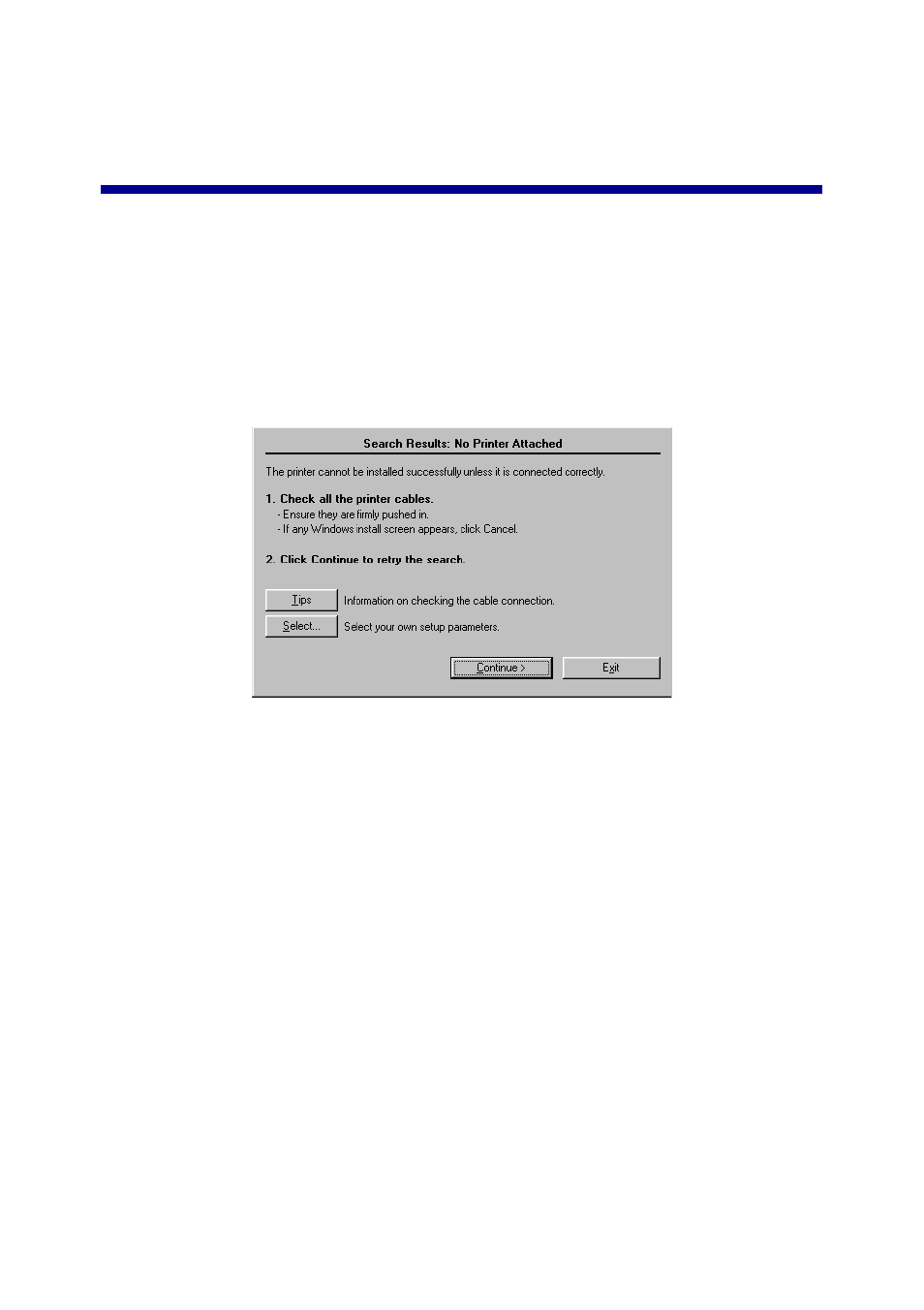 Setup troubleshooting, The power light did not come on | Lexmark JETPRINTER Z65P User Manual | Page 18 / 26