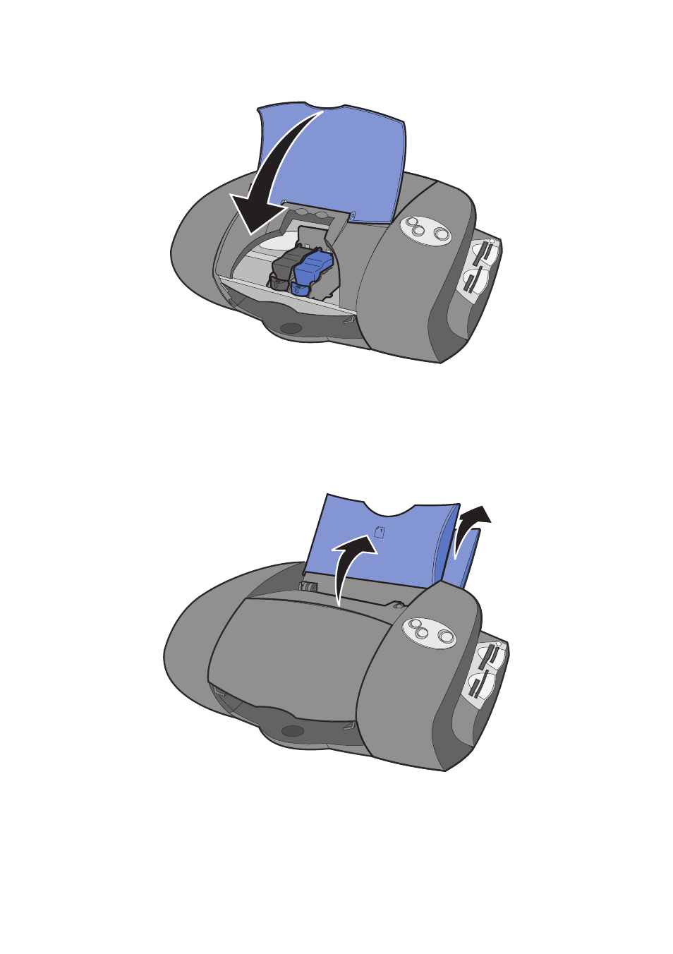 Step 5: load paper in paper tray 1 (front) | Lexmark JETPRINTER Z65P User Manual | Page 8 / 26