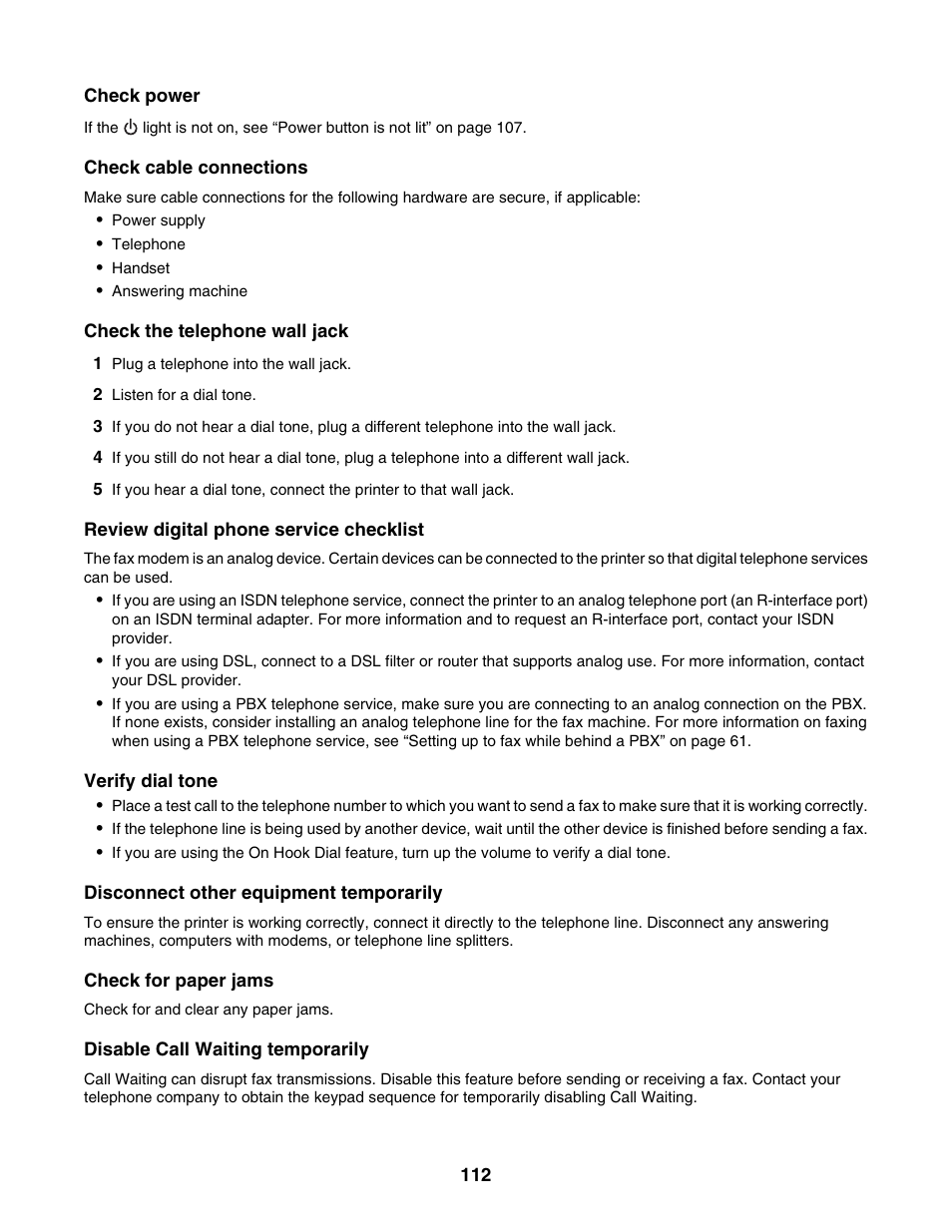Lexmark 5000 Series User Manual | Page 112 / 171