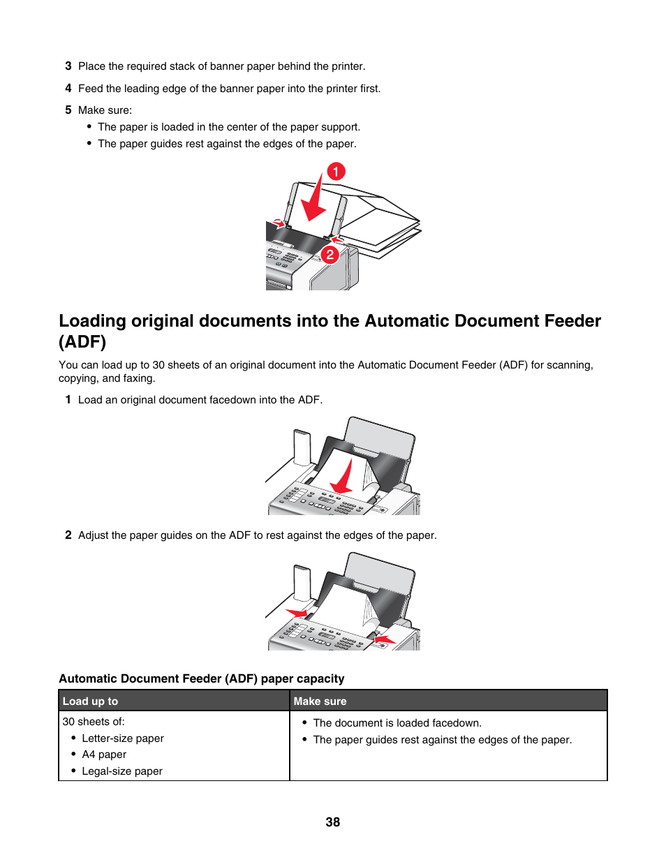 Lexmark 5000 Series User Manual | Page 38 / 171