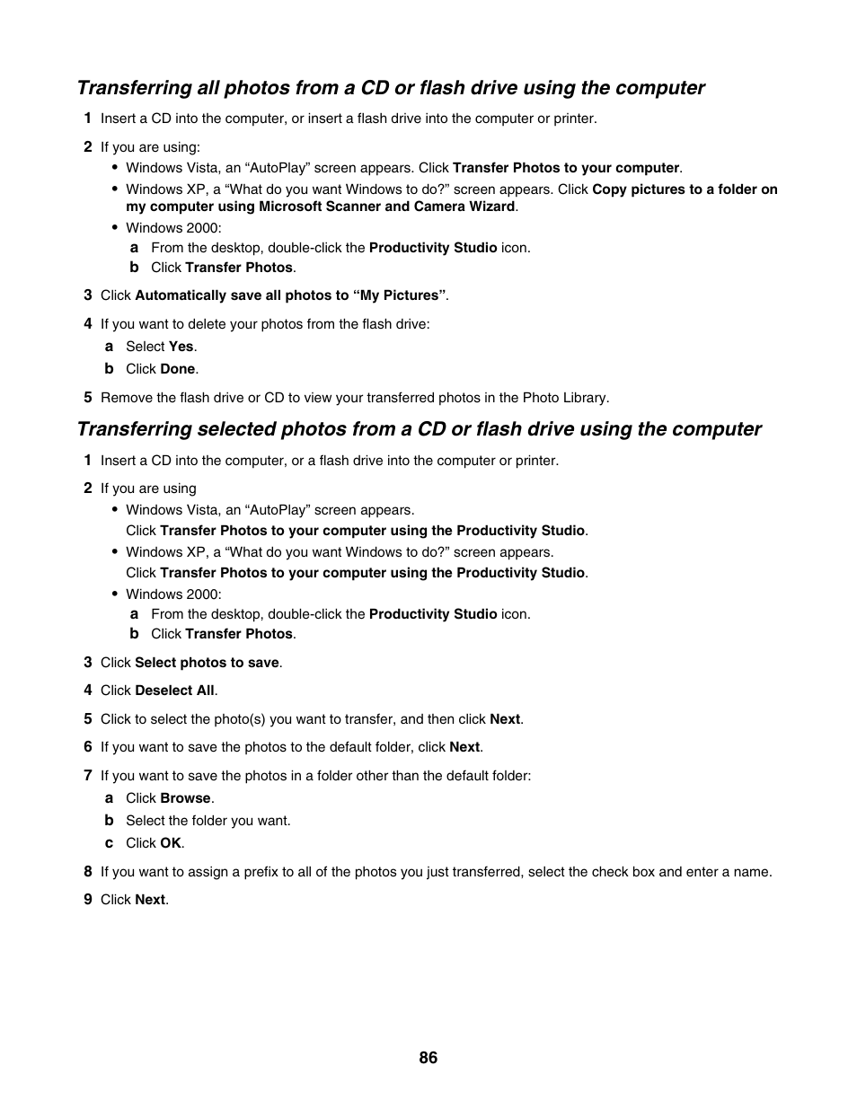 Lexmark 5000 Series User Manual | Page 86 / 171