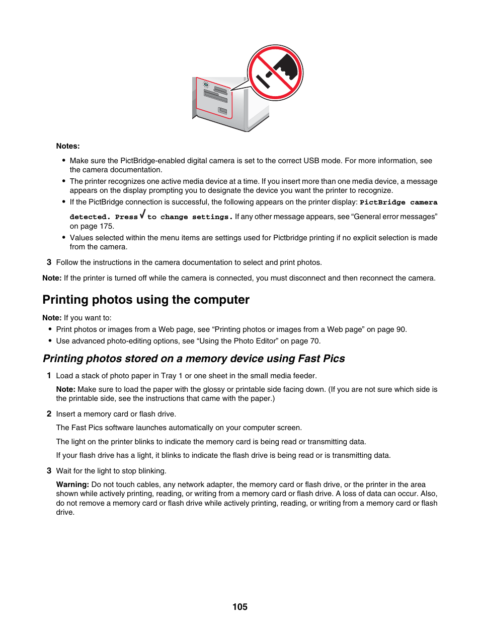 Printing photos using the computer | Lexmark 9300 Series User Manual | Page 105 / 198
