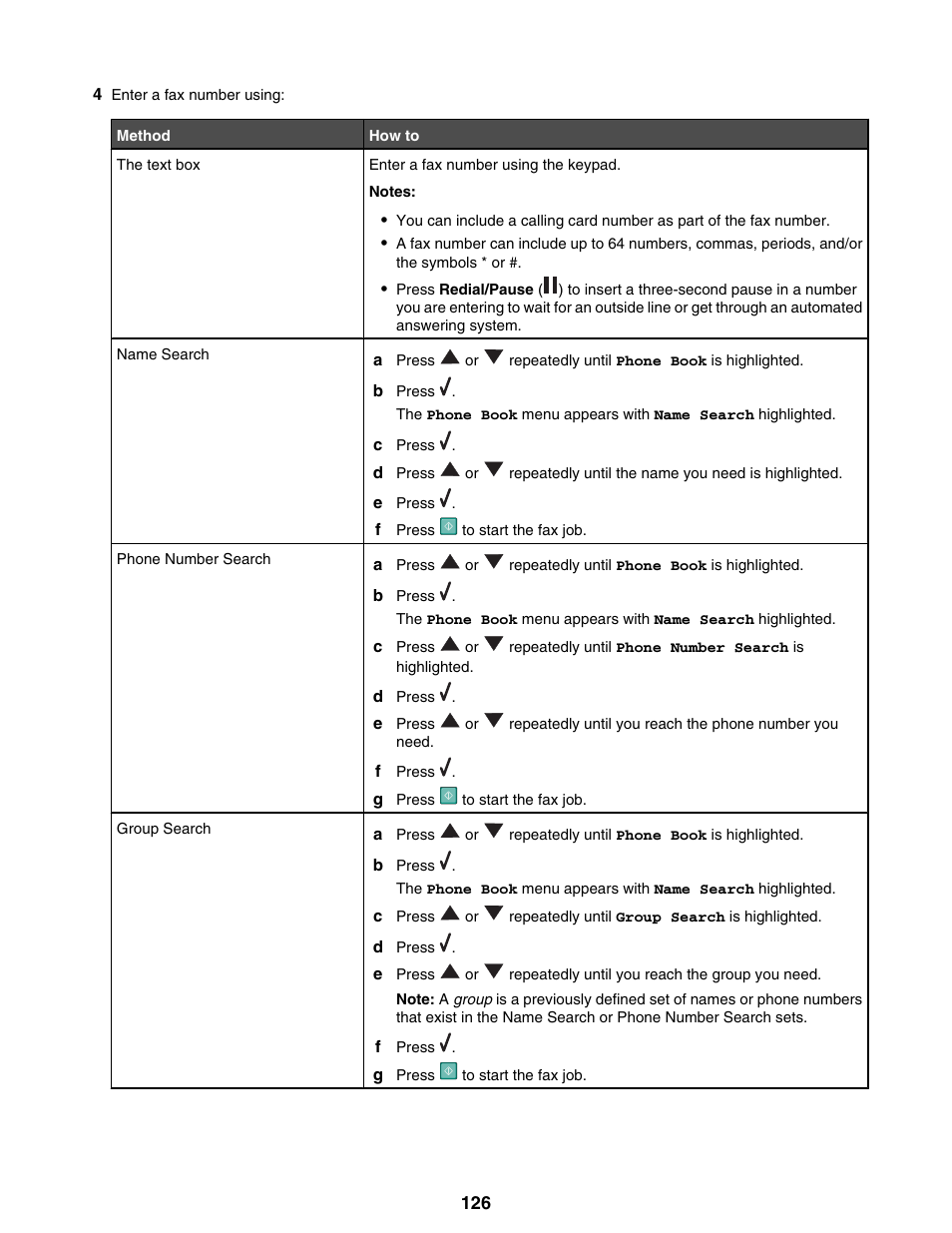 Lexmark 9300 Series User Manual | Page 126 / 198