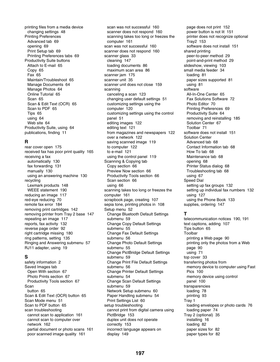 Lexmark 9300 Series User Manual | Page 197 / 198