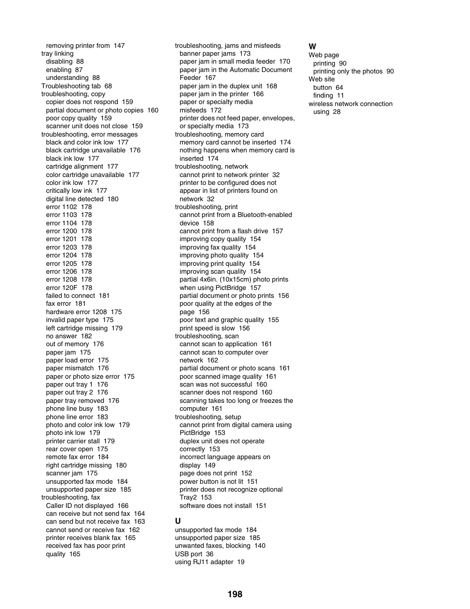 Lexmark 9300 Series User Manual | Page 198 / 198