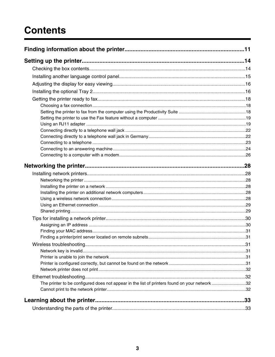 Lexmark 9300 Series User Manual | Page 3 / 198