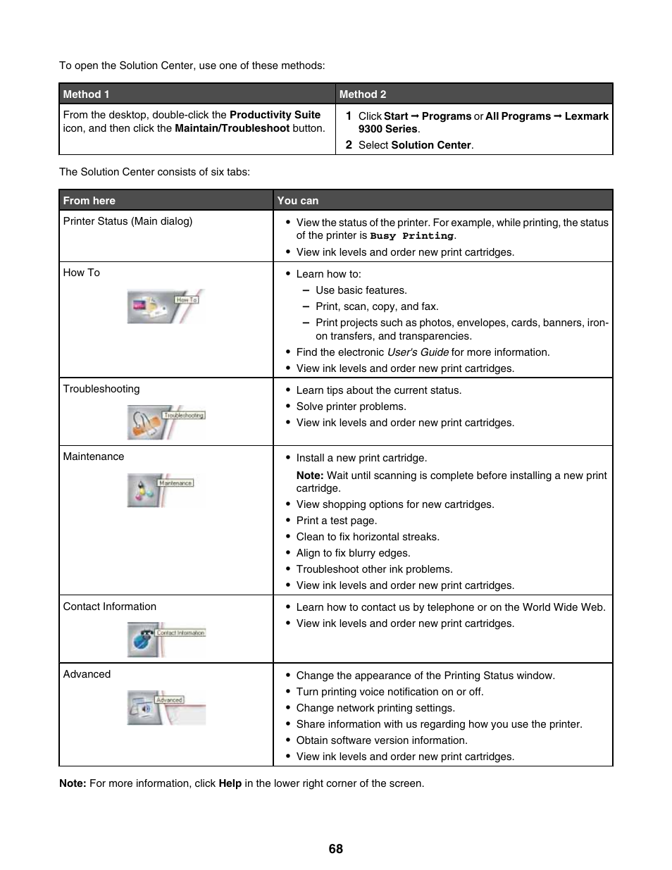 Lexmark 9300 Series User Manual | Page 68 / 198