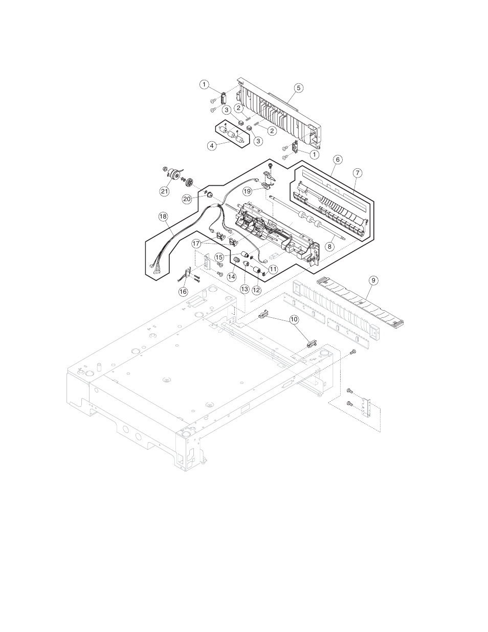 Assembly 16: expansion feeder 2 | Lexmark 5056-xxx User Manual | Page 29 / 63