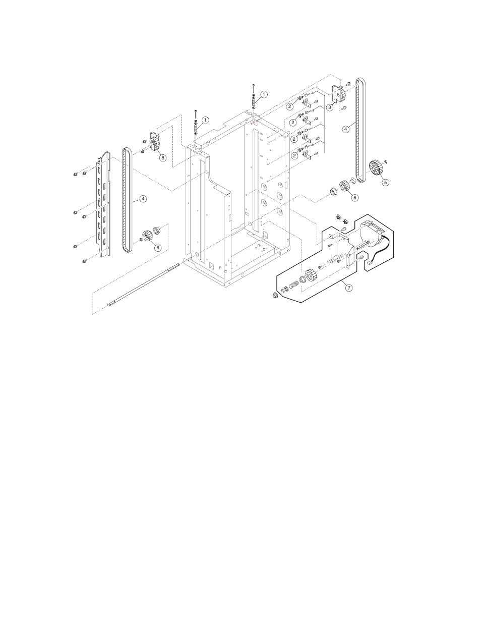 Assembly 23: high-capacity feeder 5 | Lexmark 5056-xxx User Manual | Page 43 / 63