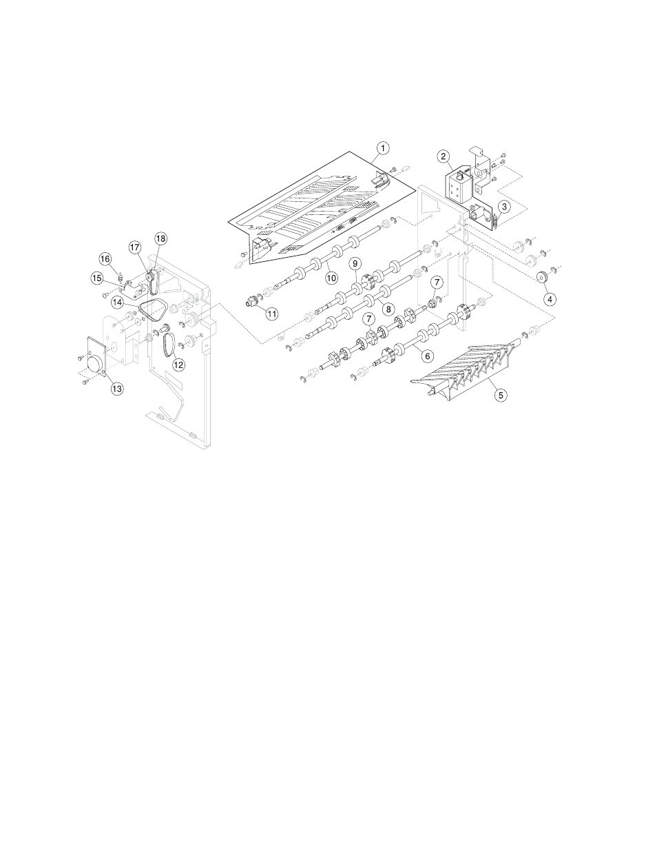 Assembly 27: finisher feed 1 | Lexmark 5056-xxx User Manual | Page 51 / 63