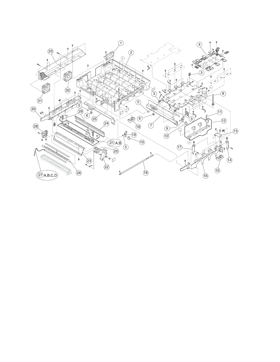 Assembly 6: upper unit | Lexmark 5056-xxx User Manual | Page 9 / 63