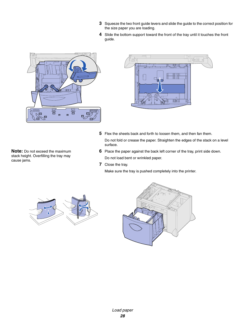 7 close the tray | Lexmark C 760 User Manual | Page 28 / 39