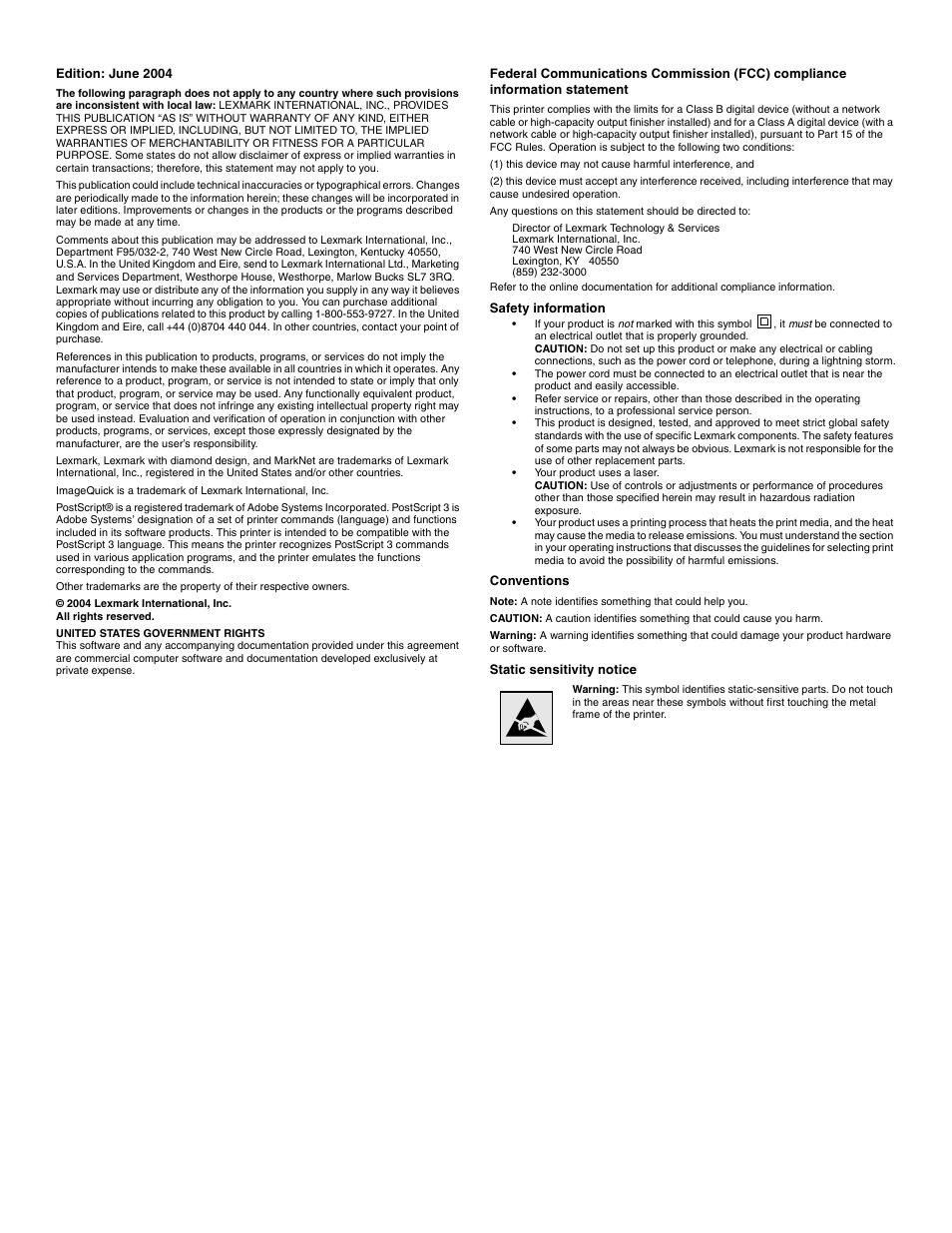 Lexmark C 760 User Manual | Page 4 / 39
