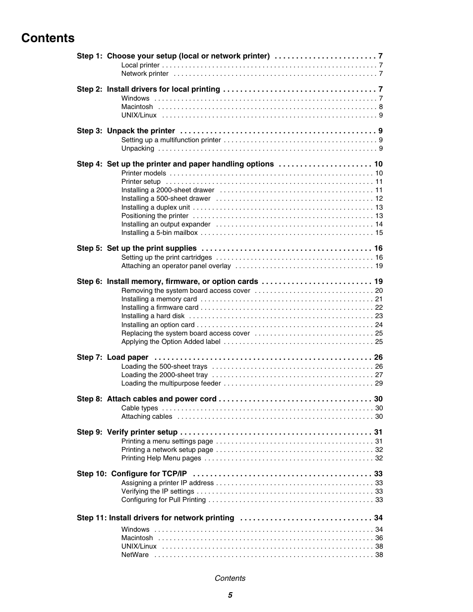 Lexmark C 760 User Manual | Page 5 / 39