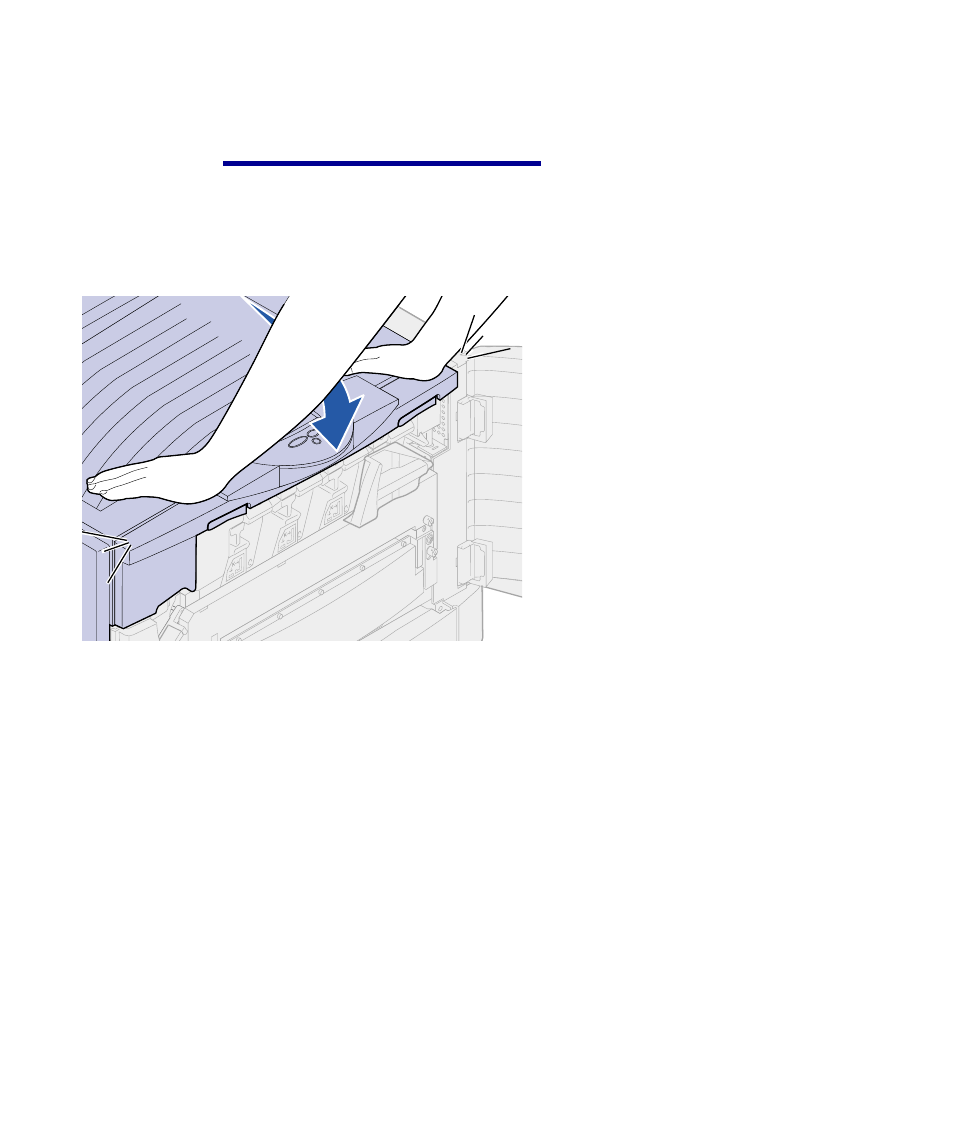 Closing the top cover | Lexmark C 910 User Manual | Page 55 / 92