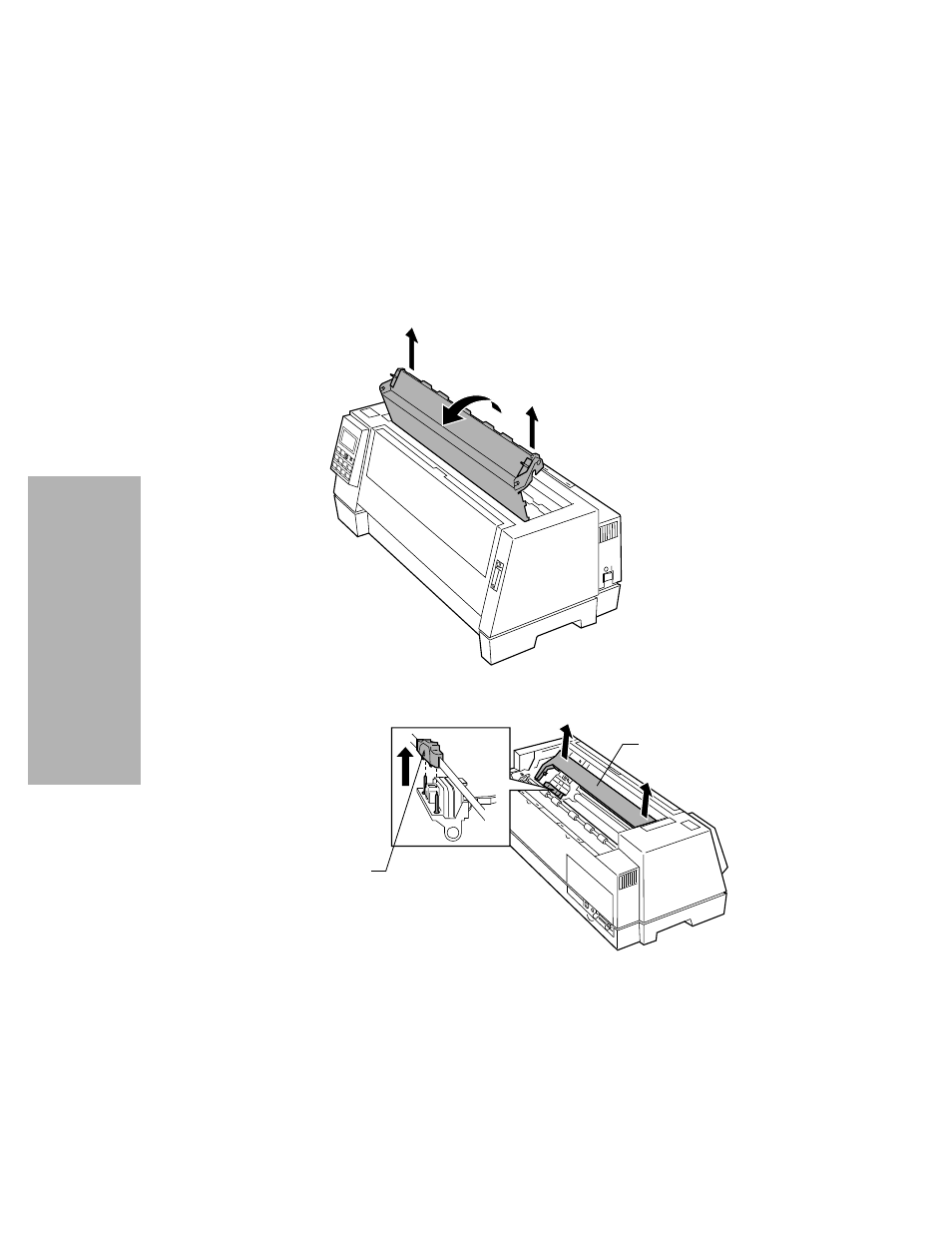 Removing the ribbon cartridge | Lexmark 4227 User Manual | Page 137 / 160