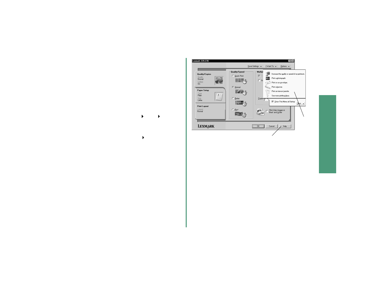 Printing from windows | Lexmark Z35 User Manual | Page 11 / 24