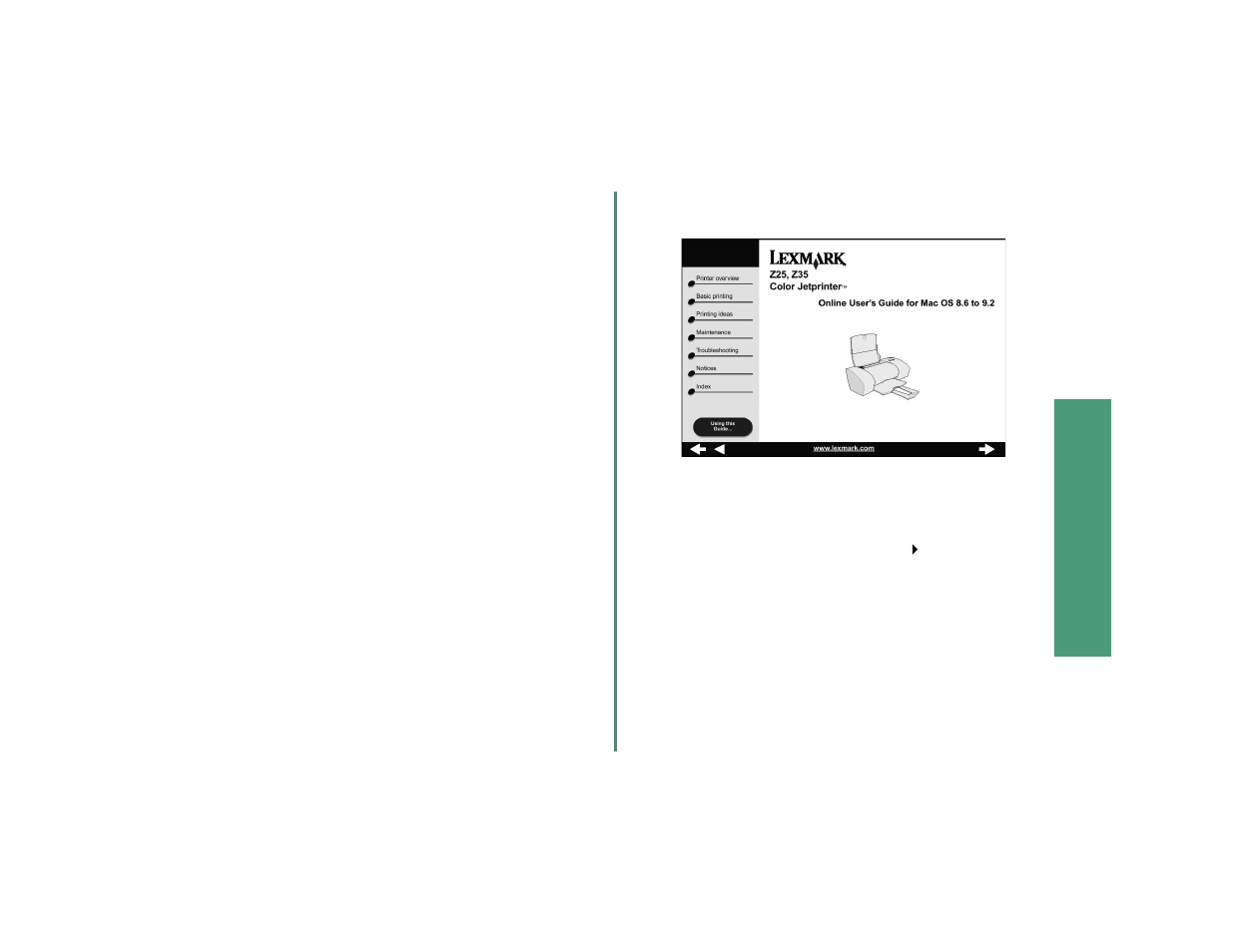 Printing from mac os 8.6 to 9.2 | Lexmark Z35 User Manual | Page 15 / 24