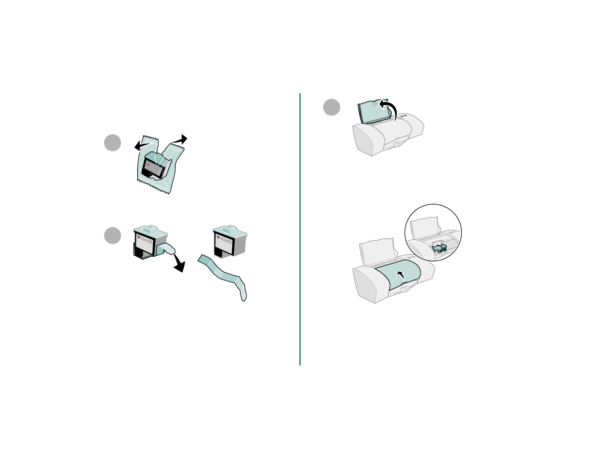 Step 5: install the print cartridges, Step 5, Install the print cartridges | Lexmark Z35 User Manual | Page 6 / 24