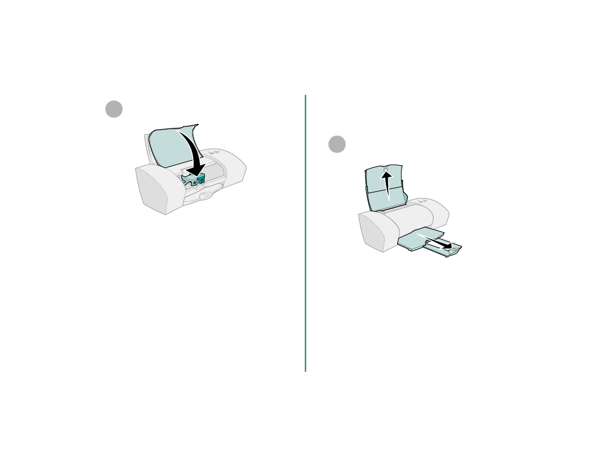 Step 6: load up to 100 sheets of plain paper . 6, Step 6, Load up to 100 sheets of plain paper | Lexmark Z35 User Manual | Page 8 / 24