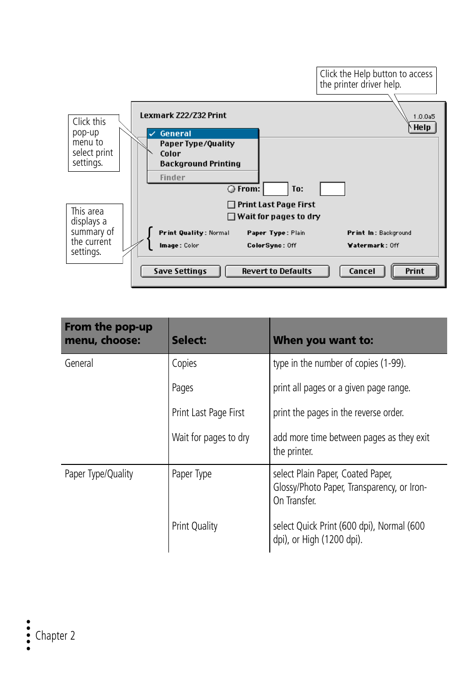 Print | Lexmark Z32 User Manual | Page 14 / 44