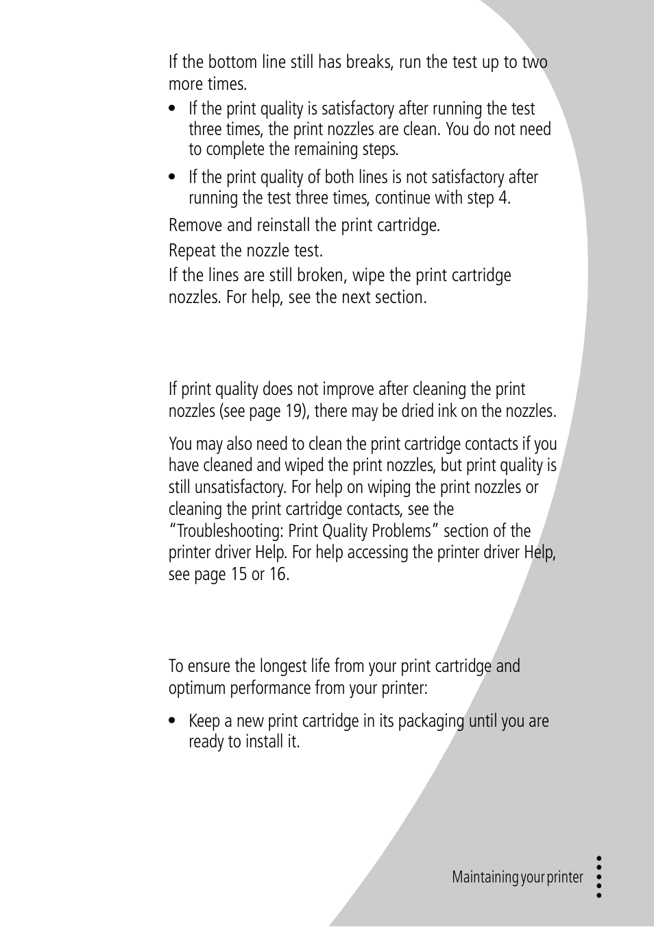 Wiping print nozzles and contacts, Preserving print cartridges | Lexmark Z32 User Manual | Page 25 / 44