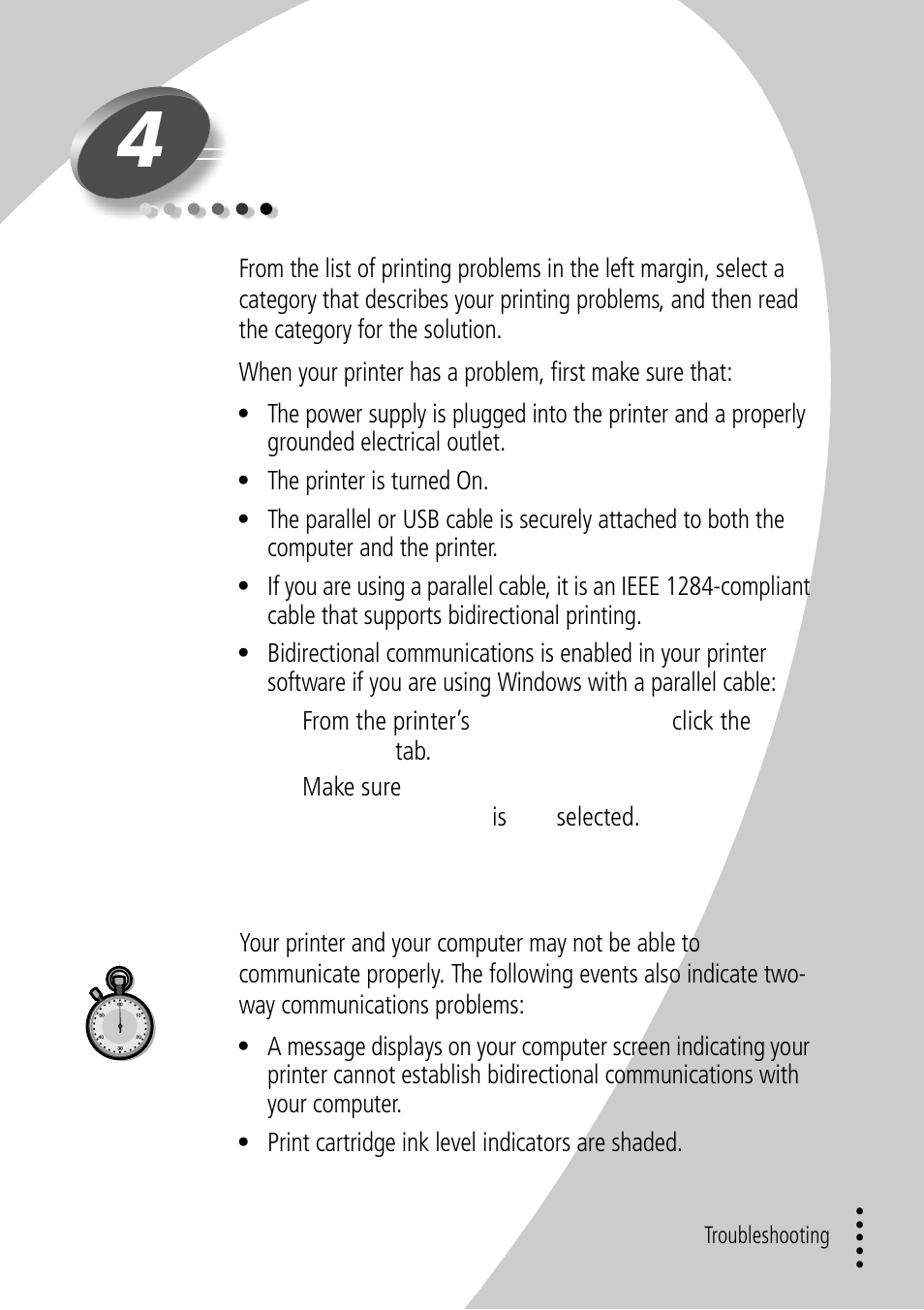 Troubleshooting, Printer prints slowly or doesn’t print | Lexmark Z32 User Manual | Page 27 / 44