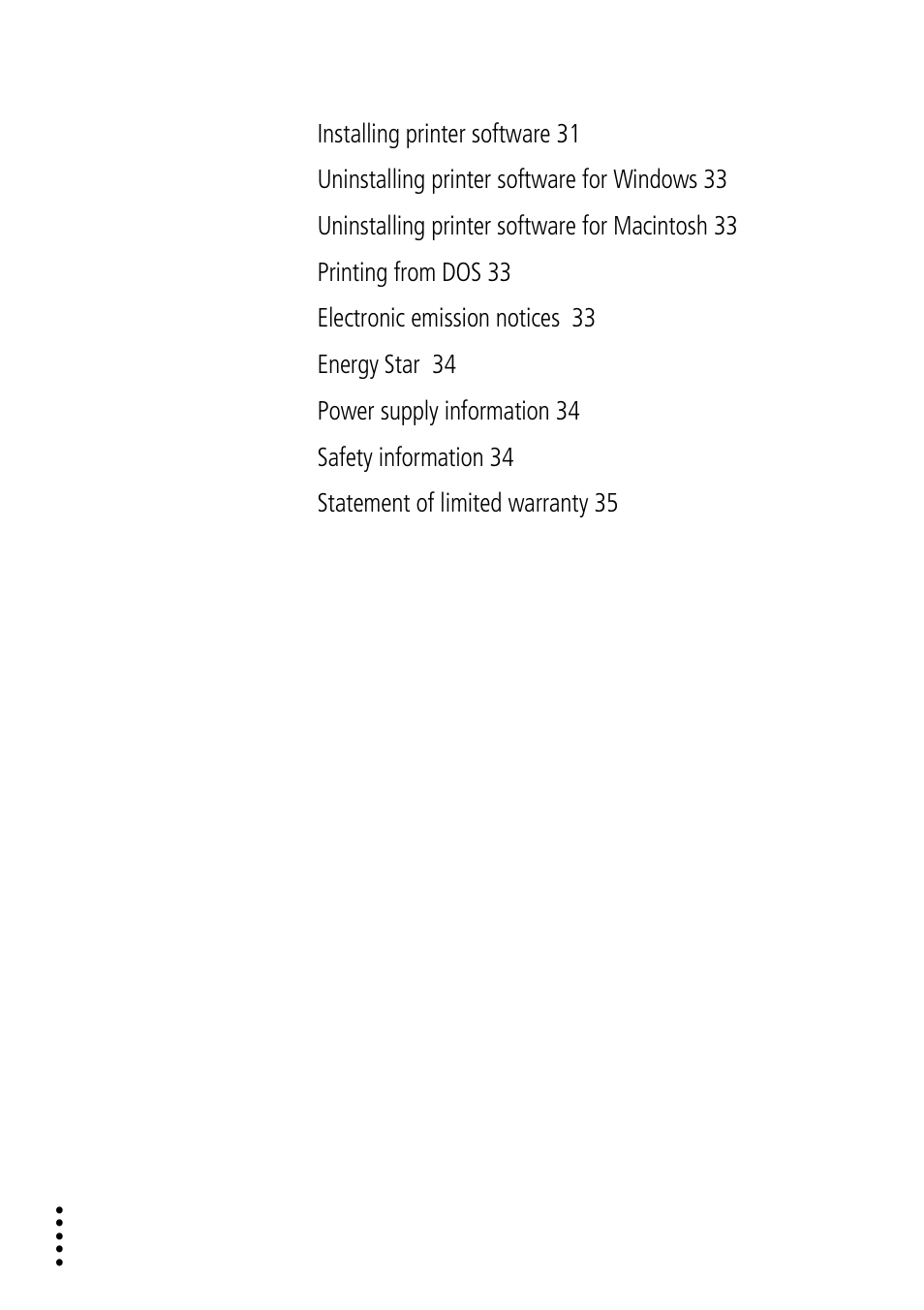 Lexmark Z32 User Manual | Page 4 / 44
