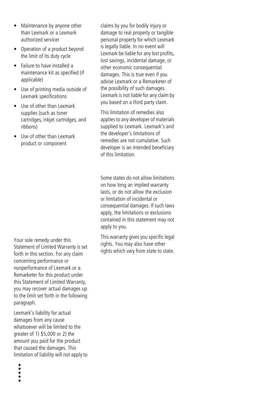 Lexmark Z32 User Manual | Page 40 / 44