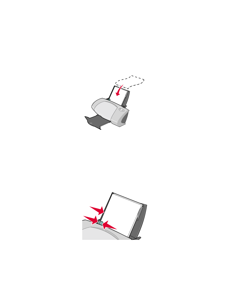 Printing on custom size paper, Step 1: load the custom size paper | Lexmark Z700 User Manual | Page 48 / 81