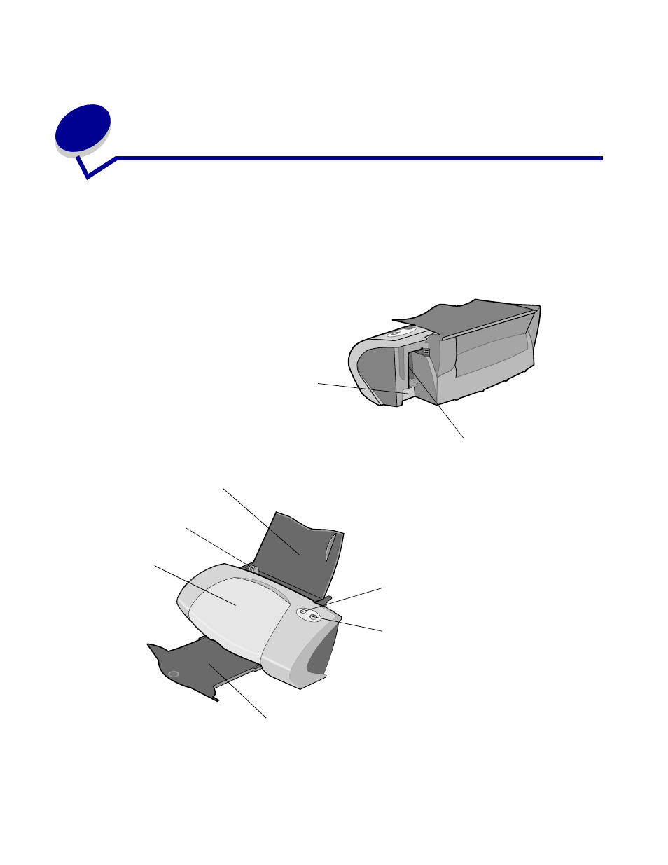Printer overview, Understanding the printer parts, Lexmark™z700series color jetprinter | Chapter 1: printer overview | Lexmark Z700 User Manual | Page 5 / 81