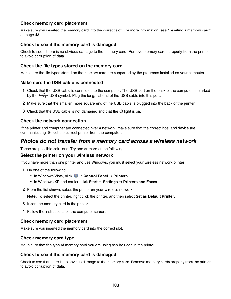 Lexmark 1500 Series User Manual | Page 103 / 124