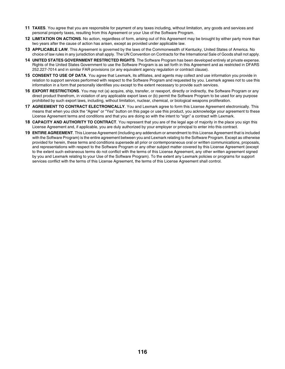 Lexmark 1500 Series User Manual | Page 116 / 124