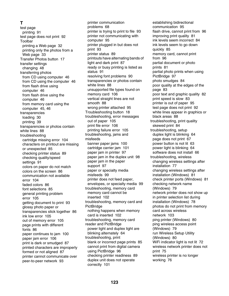 Lexmark 1500 Series User Manual | Page 123 / 124