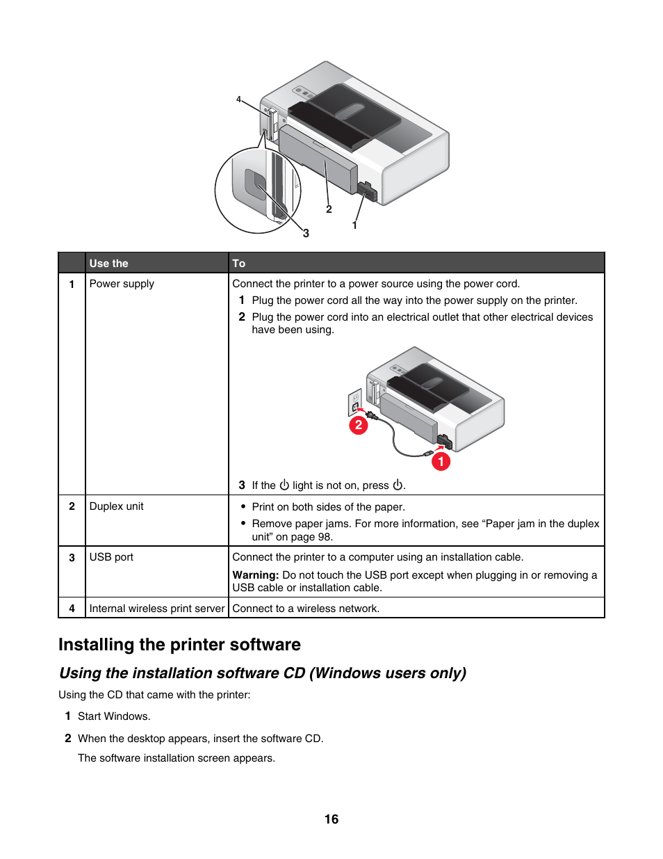 Installing the printer software | Lexmark 1500 Series User Manual | Page 16 / 124