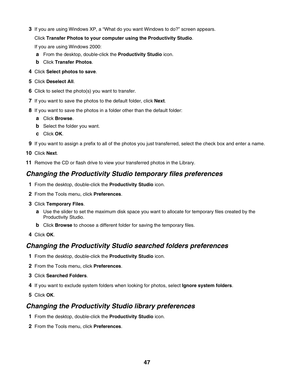 Lexmark 1500 Series User Manual | Page 47 / 124