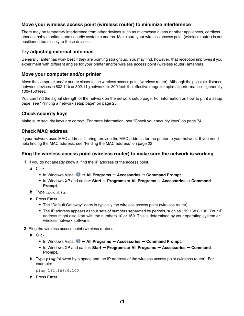 Lexmark 1500 Series User Manual | Page 71 / 124