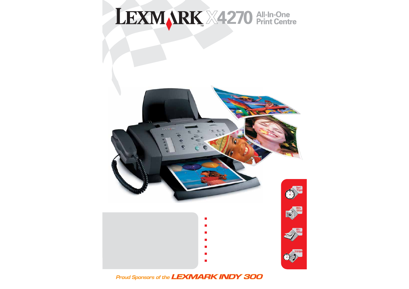 Lexmark X 4270 User Manual | 3 pages