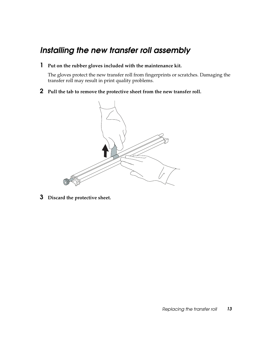 Installing the new transfer roll assembly | Lexmark 60 User Manual | Page 17 / 34